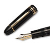 Thumbnail of A Montblanc Meisterstück 149 black and gold fountain pen and ink set (2) image 3