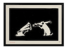 Thumbnail of Banksy (British, born 1974) HMV Screenprint, 2003, on wove paper, numbered 427/600 in pencil, published by Pictures on Walls, London, with their blindstamp, with full margins, framedSheet 351 x 499mm (13 7/8 x 19 5/8in) image 2