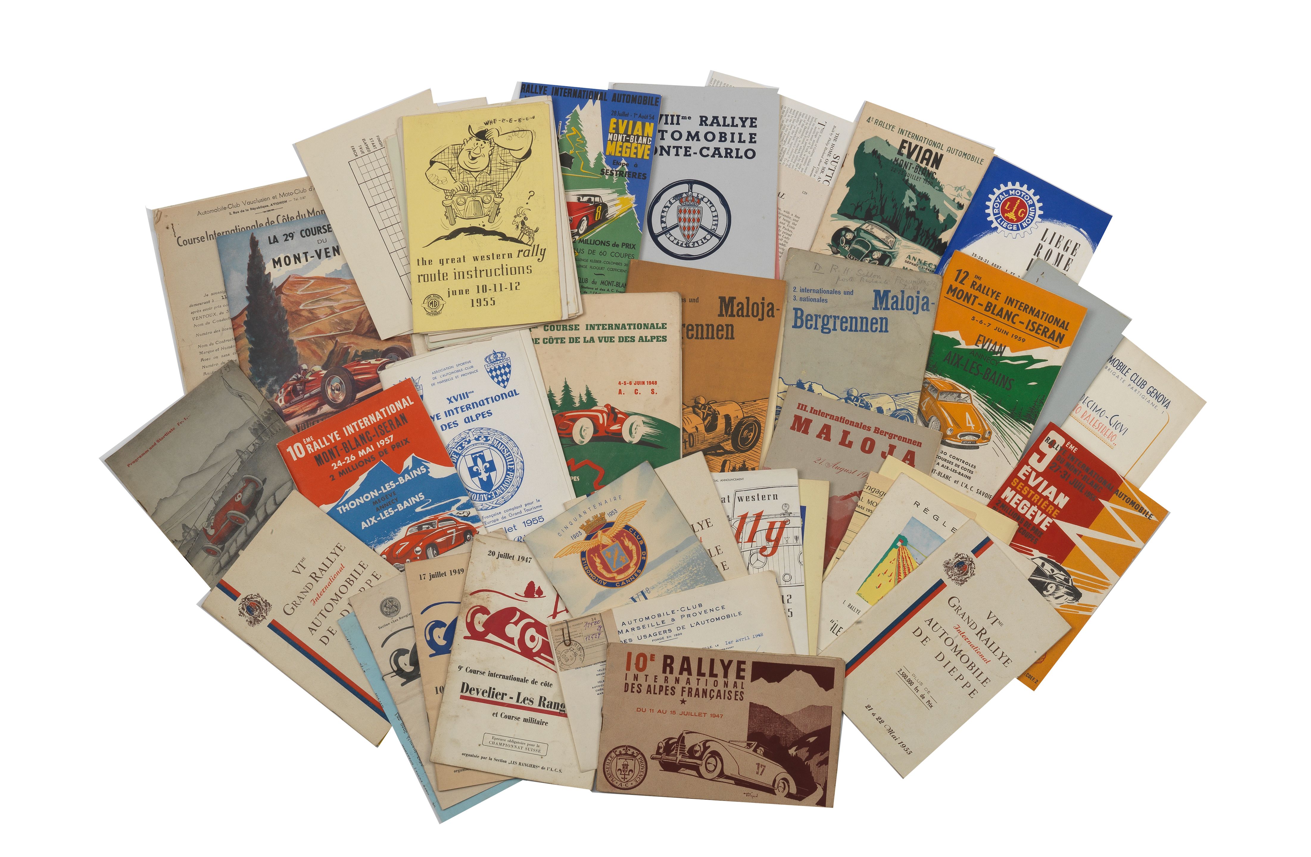 Bonhams Cars : A collection of rally programmes, ((Qty))