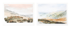Thumbnail of HM King Charles III (British, born 1948) Wensleydale from Moorcock; Wensleydale Two lithographs in colours, 1990-92, on wove paper, each signed with the initials, titled, dated and numbered 115/295 in pencil (there were also 25 artist's proofs for each), printed by Curwen Prints Ltd., Chilford, published by Anna Hunter and Guy Thompson, London, with their and the artist's blindstamps, with margins, framed; each accompanied by their justification pages signed by the publishers, housed within the blue linen-covered portfolios; together with a copy of the book 'Travels With The Prince', 1998, edition 56/100Image 265 x 385mm (10 1/2 x 15 1/4in)(and smaller)(5) image 1