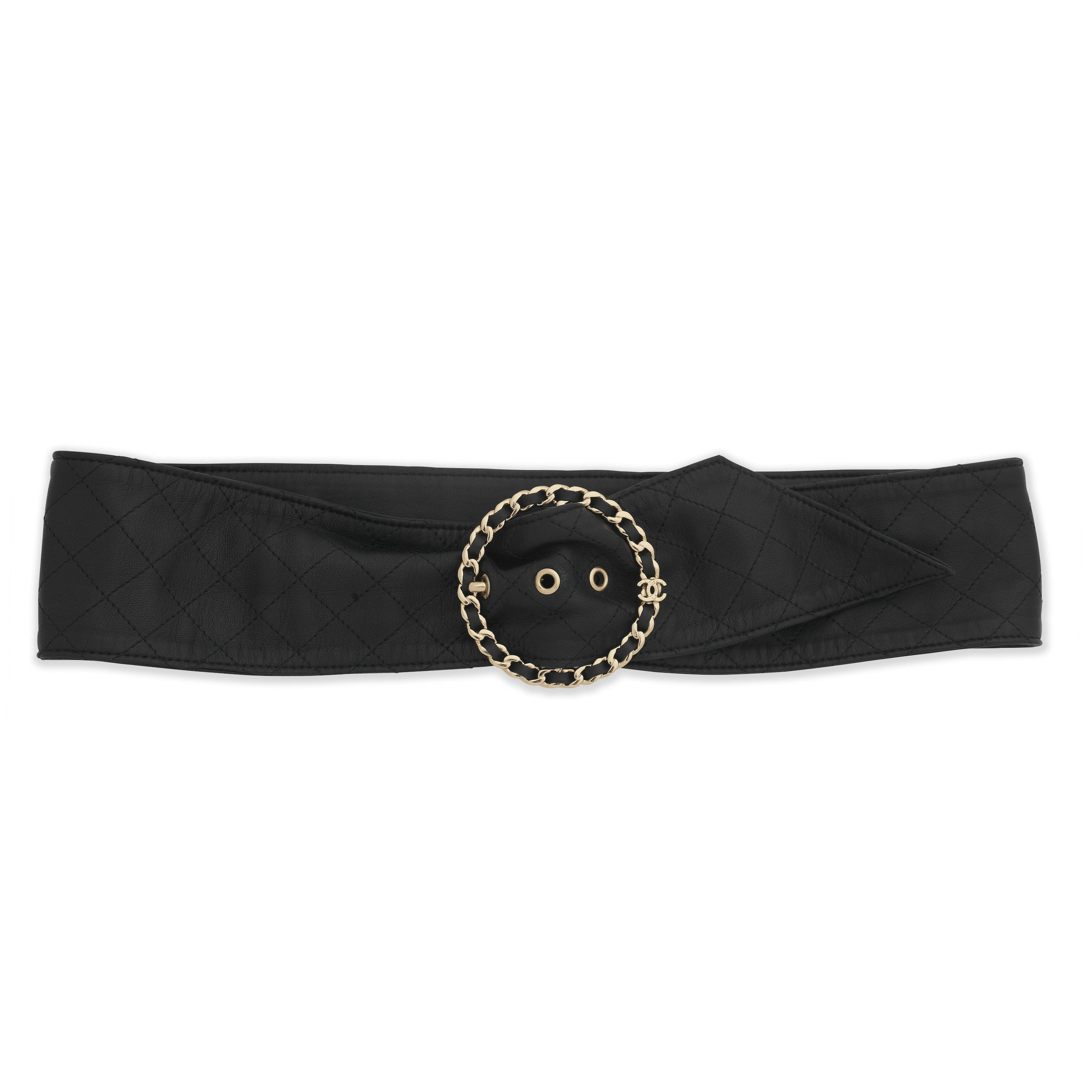 Bonhams : Chanel a Dark Brown Glazed Calfskin Square Buckle Belt 2019  (includes dust bag)