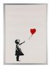 Thumbnail of Banksy (British, born 1974) Girl with Balloon  Screenprint in colours, 2004, on wove paper, numbered 233/600 in pencil, published by Pictures on Walls, London, with their blindstamp, the full sheet, framedSheet 700 x 499mm (27 5/8 x 19 5/8in) image 2