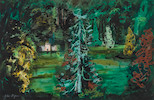Thumbnail of John Piper C.H. (British, 1903-1992) Forest in Wales image 1