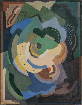 Mainie Jellett (Irish, 1897-1944) Abstract Composition 63.5 x 48 cm. (25 x 19 in.) image 1