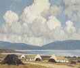 Thumbnail of Paul Henry R.H.A. (Irish, 1876-1958) Killary Bay, Connemara 35.7 x 40.6 cm. (14 x 16 in.) (Painted 1927-35) image 1