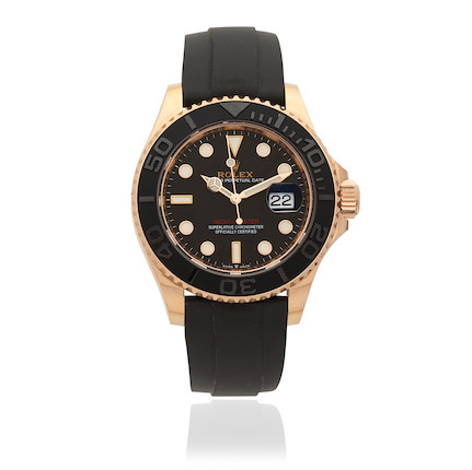 Rolex. An 18K rose gold automatic calendar wristwatch  Yacht-Master, Ref 126655, Purchased 31st May 2022 image 1
