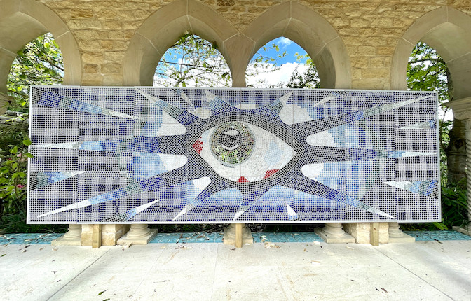 John Lennon The 'Psychedelic Eye' Mosaic Commissioned By John Lennon For His Swimming Pool At His Kenwood Home, circa 1965, image 4