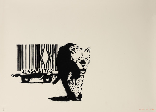 Banksy (British, born 1974) Barcode Screenprint in colours, 2004, on wove paper, numbered 79/600 in pencil, with the artist's red ink stamp, published by Pictures on Walls, London, the full sheetSheet 496 x 695mm (19 5/8 x 27 1/2in) image 1