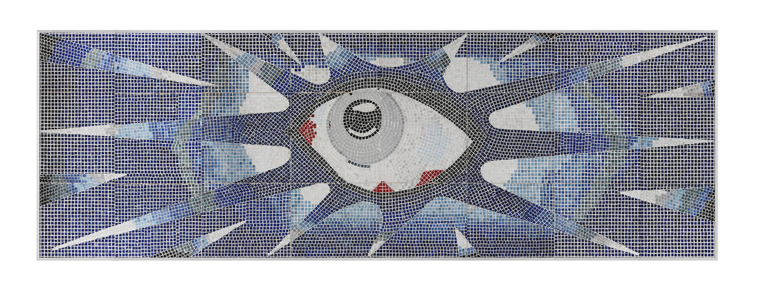John Lennon The 'Psychedelic Eye' Mosaic Commissioned By John Lennon For His Swimming Pool At His Kenwood Home, circa 1965, image 1