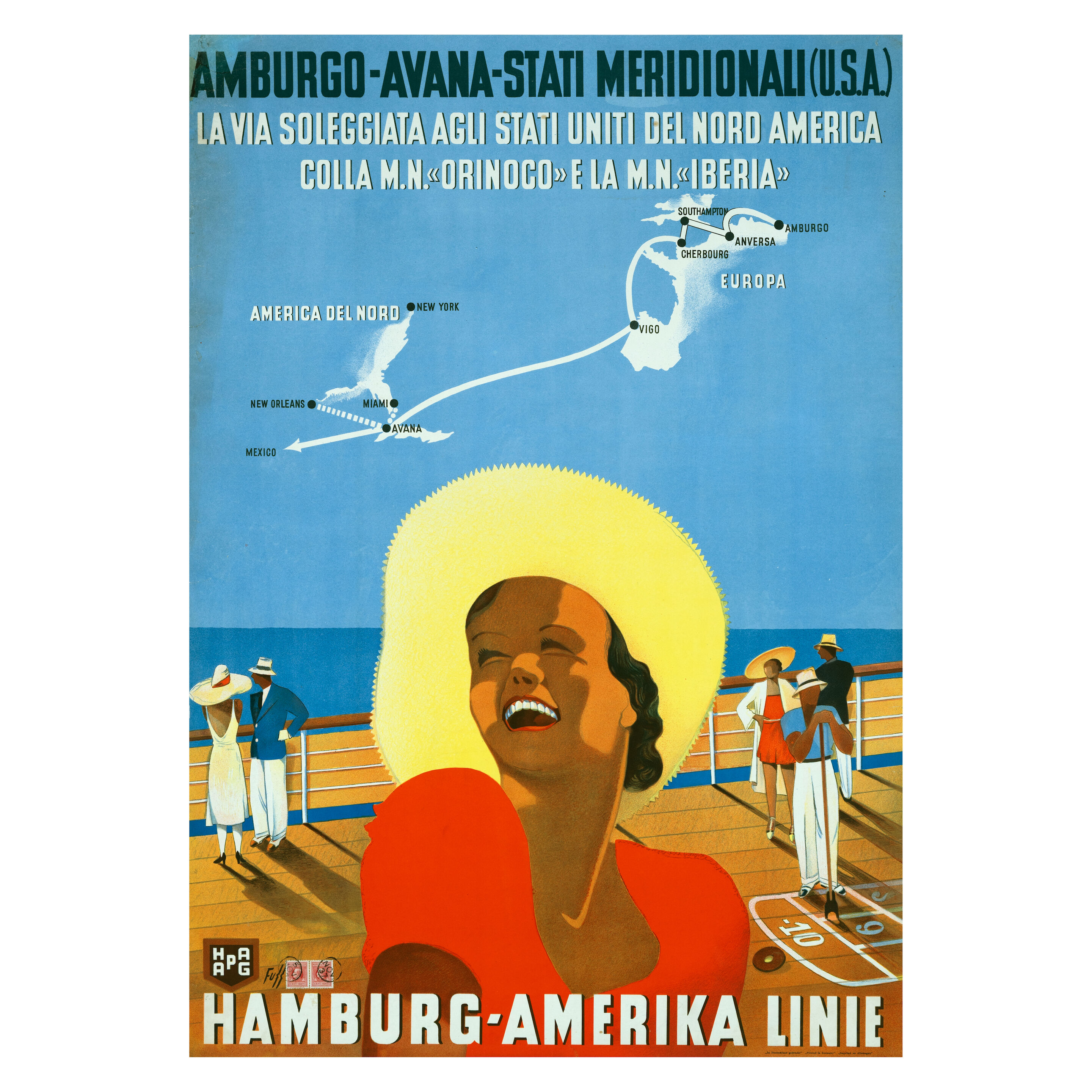 HAMBURG-AMERIKA LINIE. HAPAG