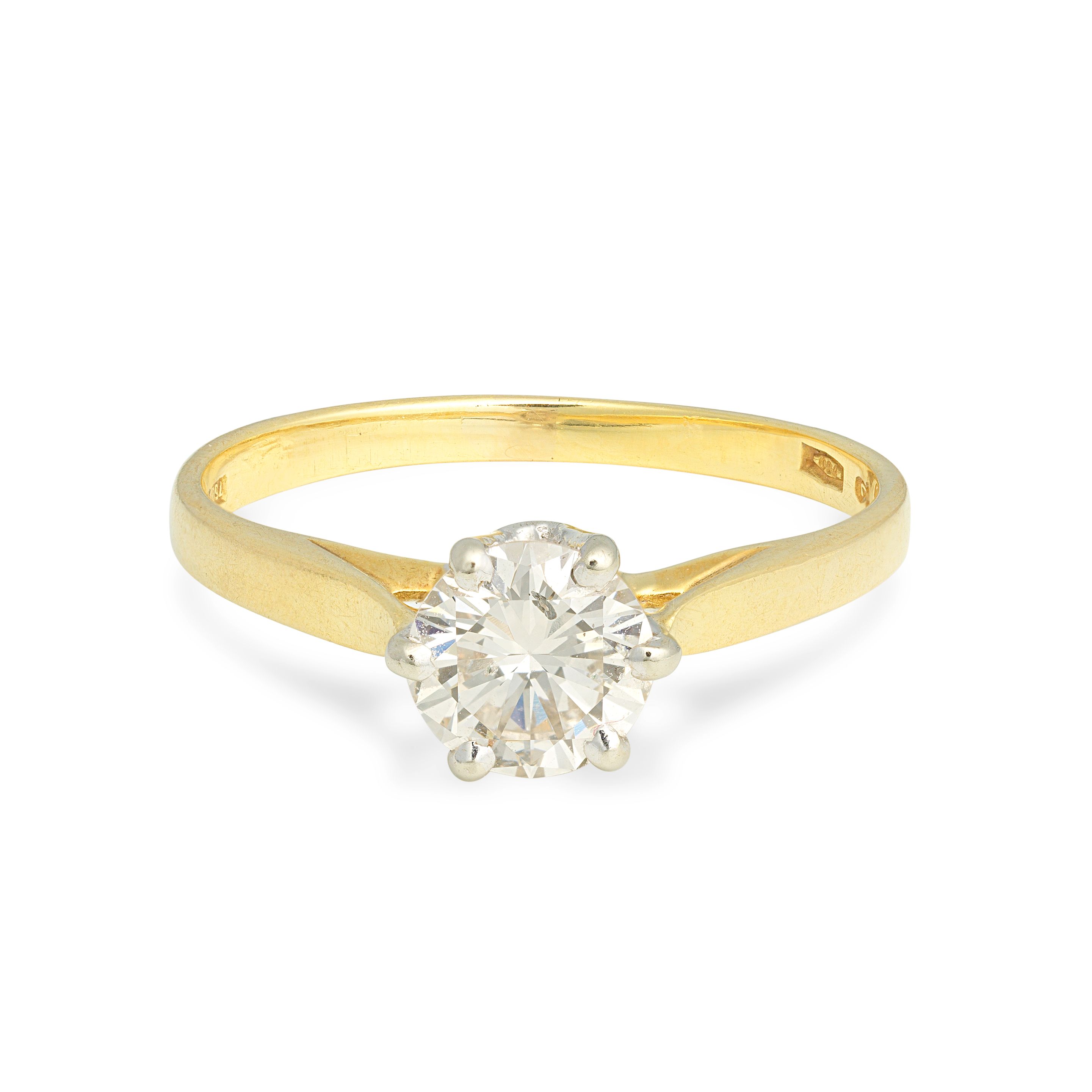 DIAMOND SINGLE-STONE RING,