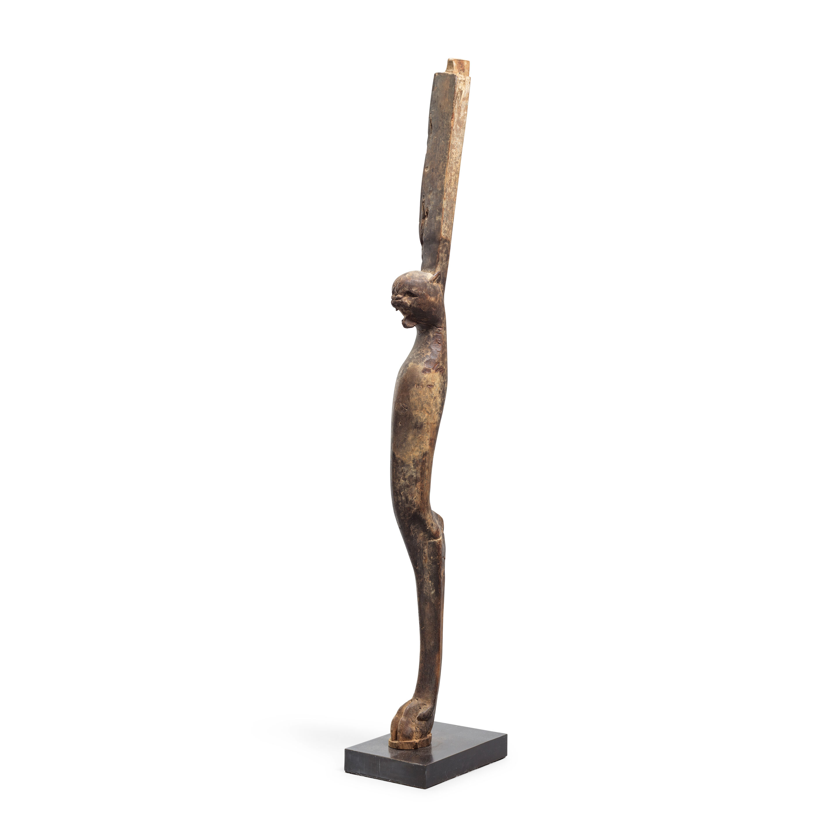 A Roman wood table leg