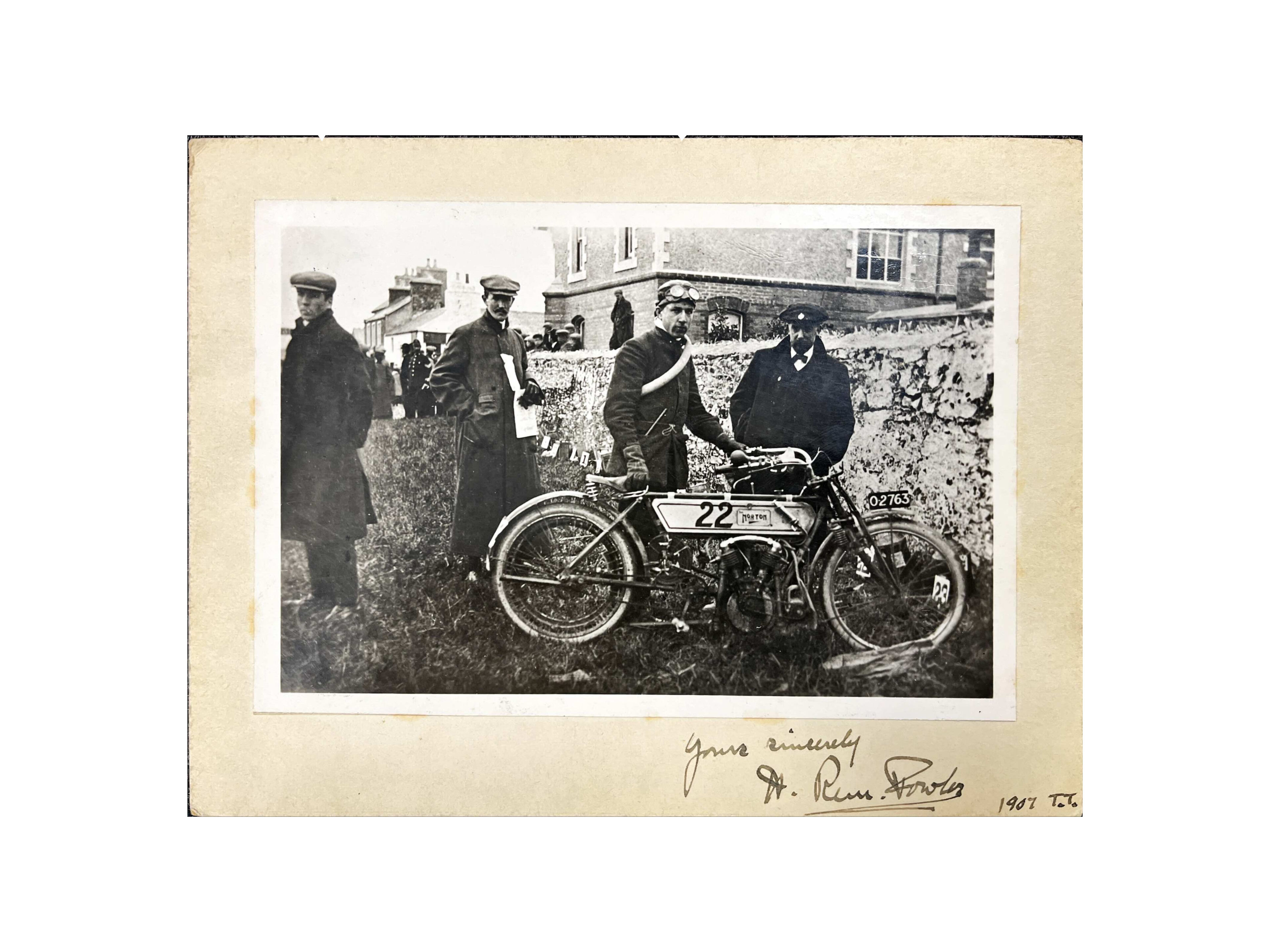 Fowler Rm Bonhams Cars : Rem Fowler autograph – a mounted photograph of Fowler ...
