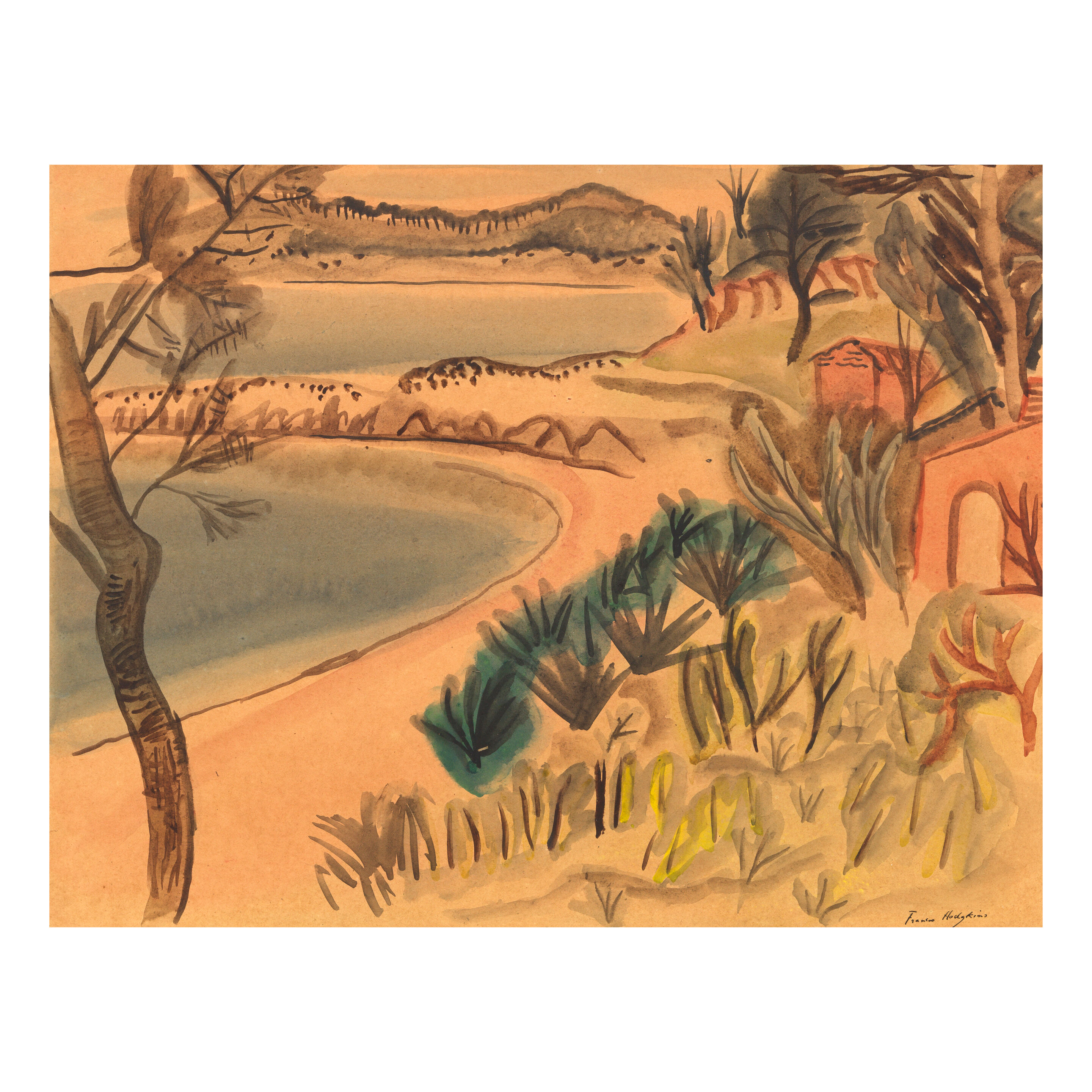Shining Waters 45.7 x 57.8 cm. (18 x 22 3/4 in.) (sheet); 36.3 x 47.5 cm. (14 1/4 x 18 5/8 in.) (image)