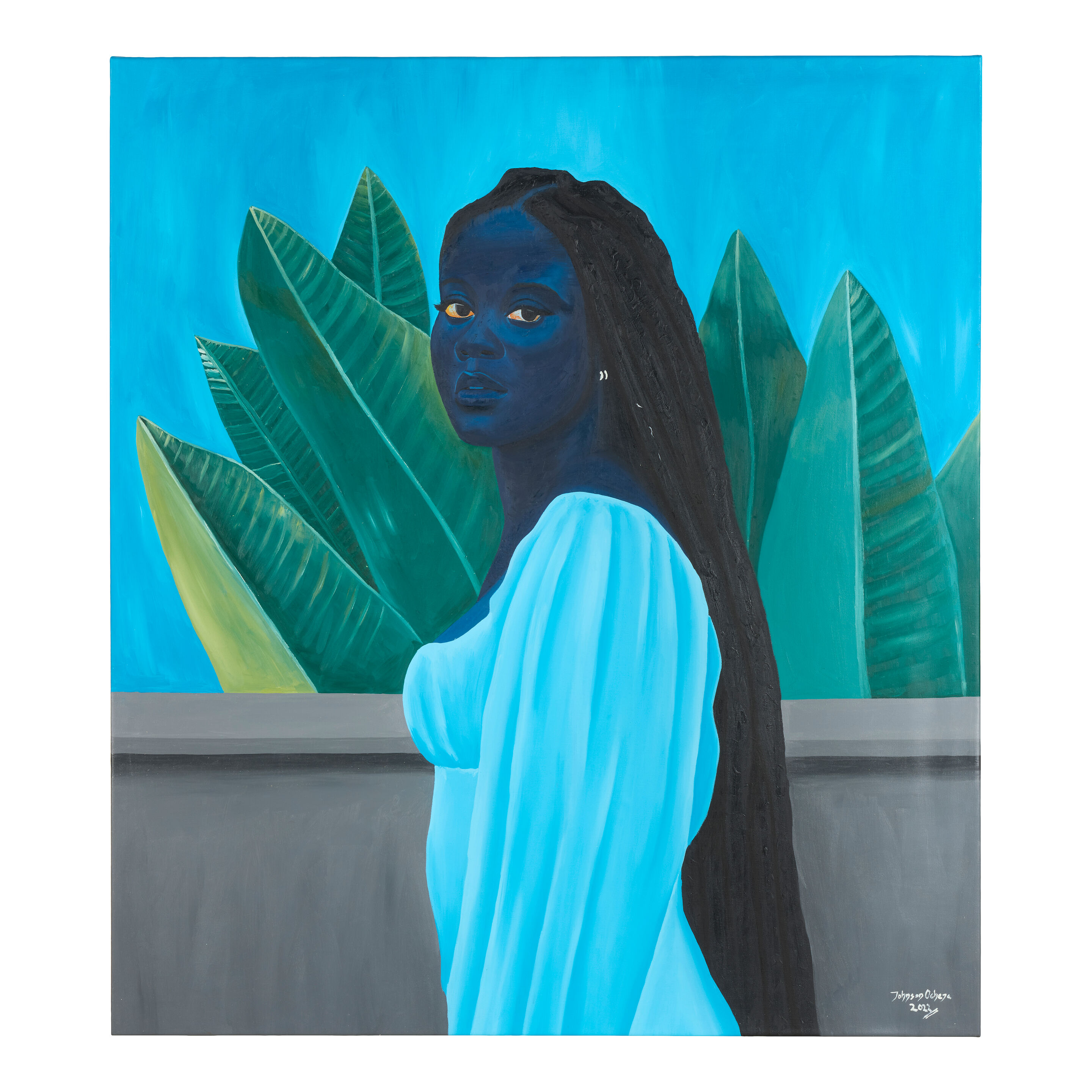 Johnson Ocheja (Nigerian, born 1993) Lochs in the Garden