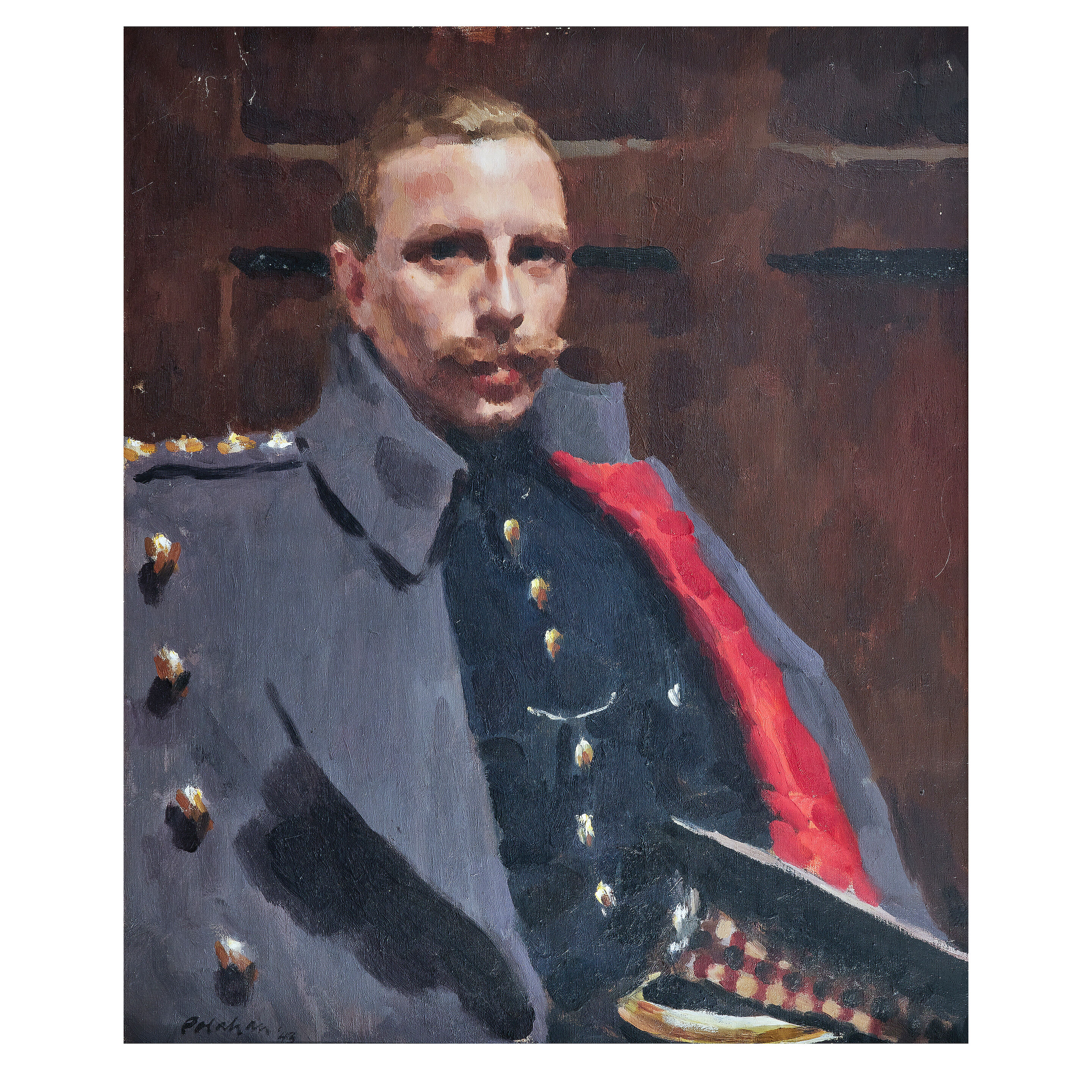 Portrait of Sir Aymer Maxwell, 8th Bt. of Monreith (1911-1987), wearing military uniform, half length