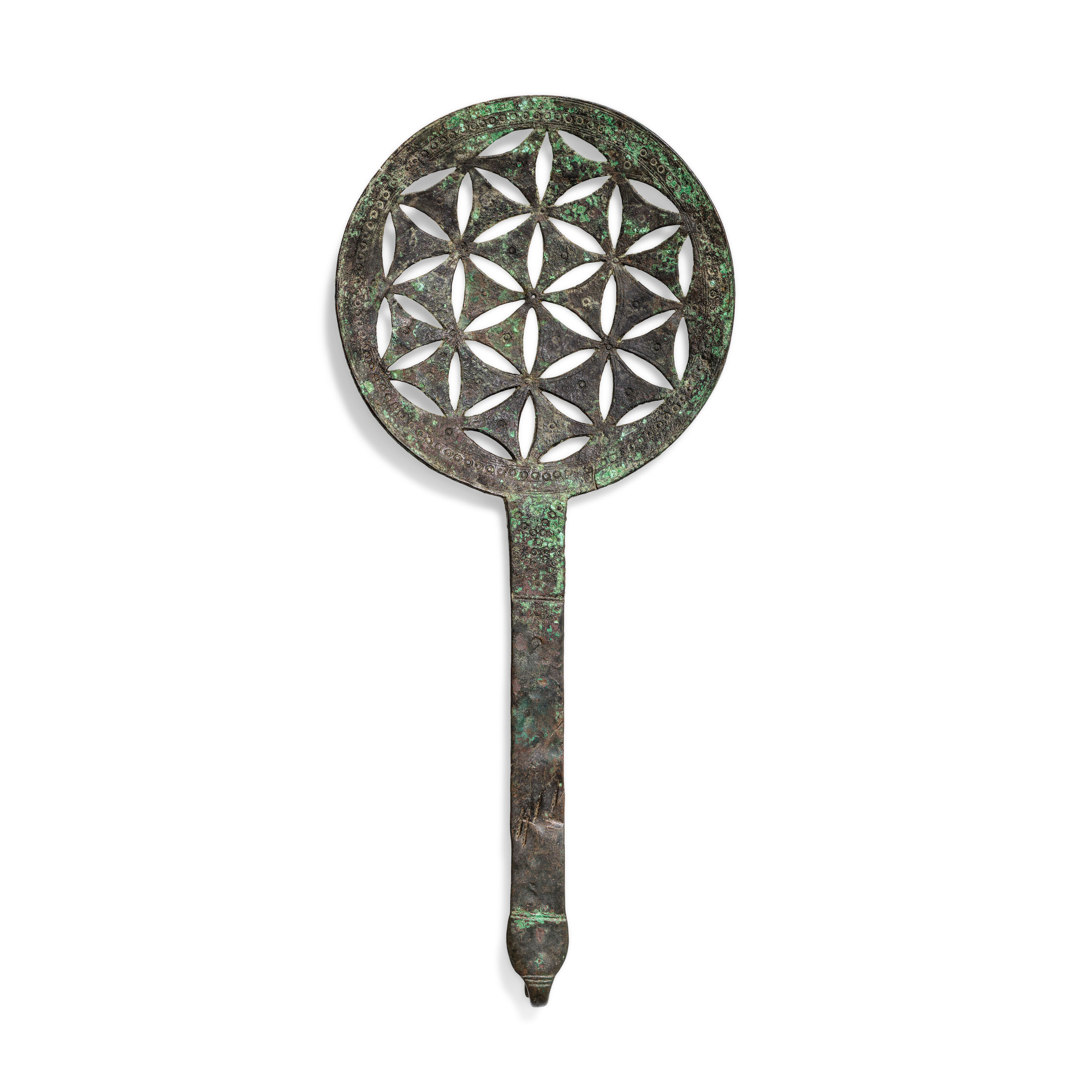 A large Byzantine bronze liturgical incense implement