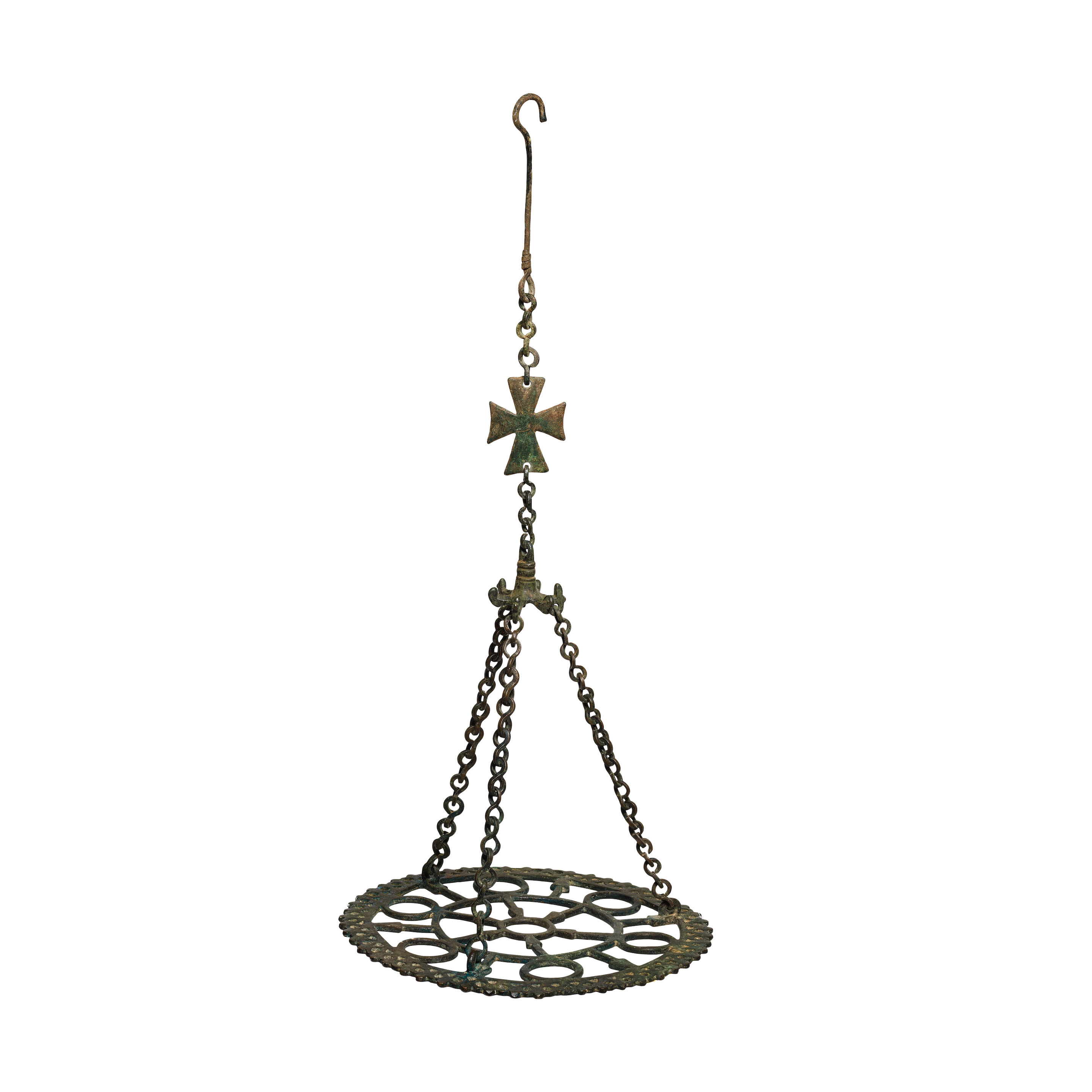 A Byzantine bronze polycandelon