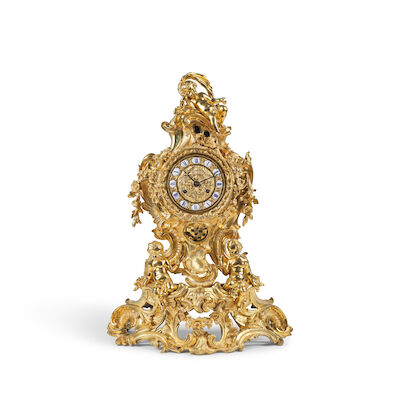 Pendule de cheminée Napoleon III en bronze doré, fin XIXe siècleA late 19th century Napoléon III ormolu mantel clock