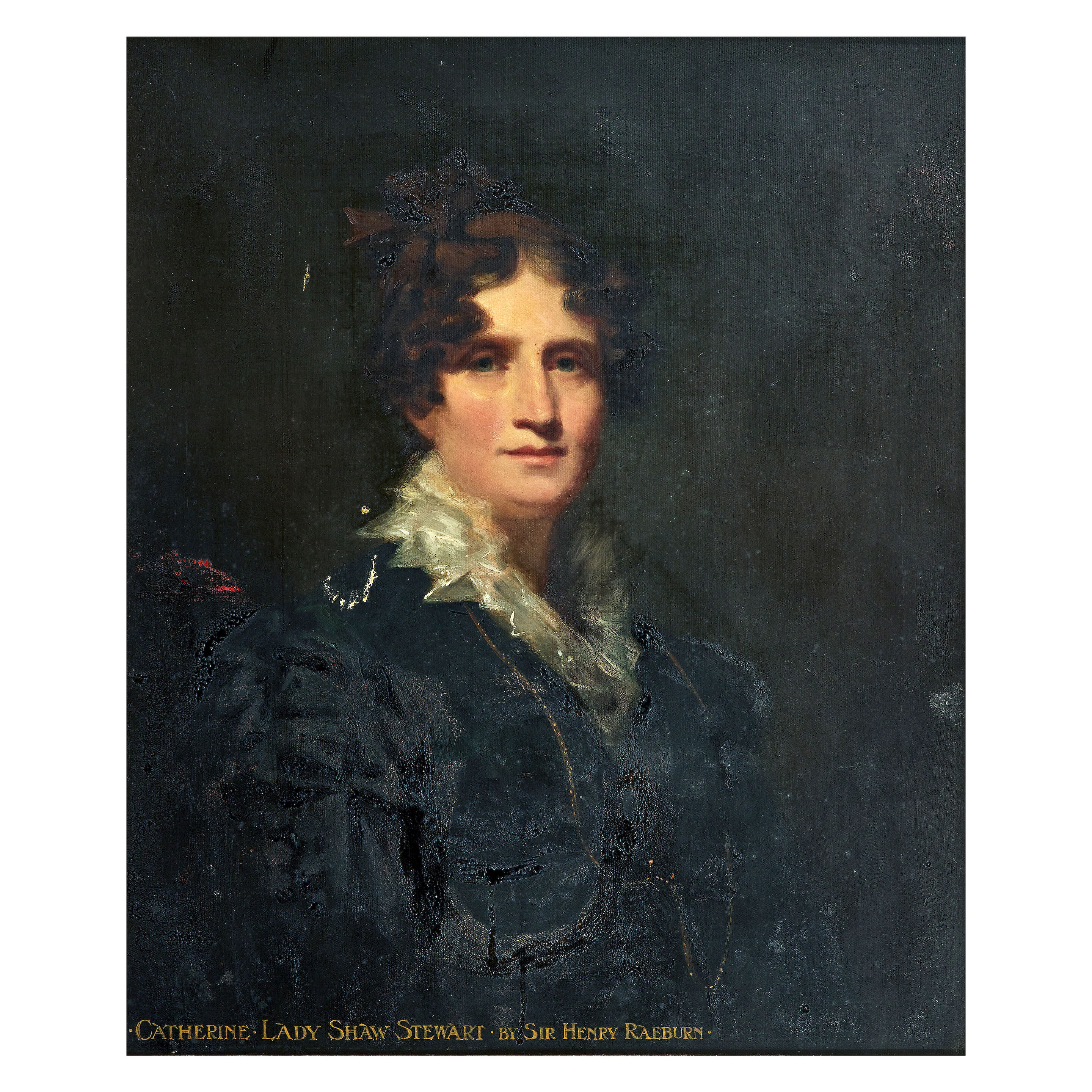 Daughter of Sir William Maxwell of Springkell, 3rd Bt., half length in a black dress