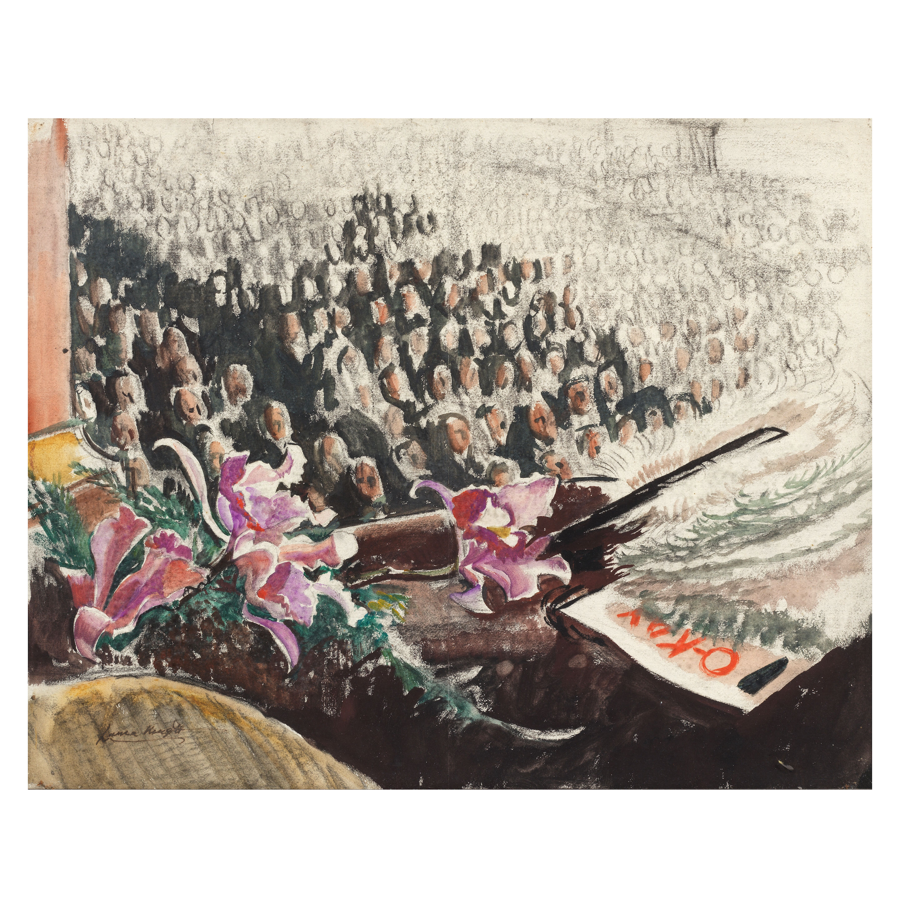 'O-Kay', A box at the London Palladium 51 x 63.5 cm. (20 x 25 in.)