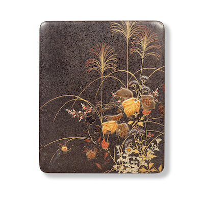 A LACQUER SUZURIBAKO (WRITING BOX) Meiji period (4)
