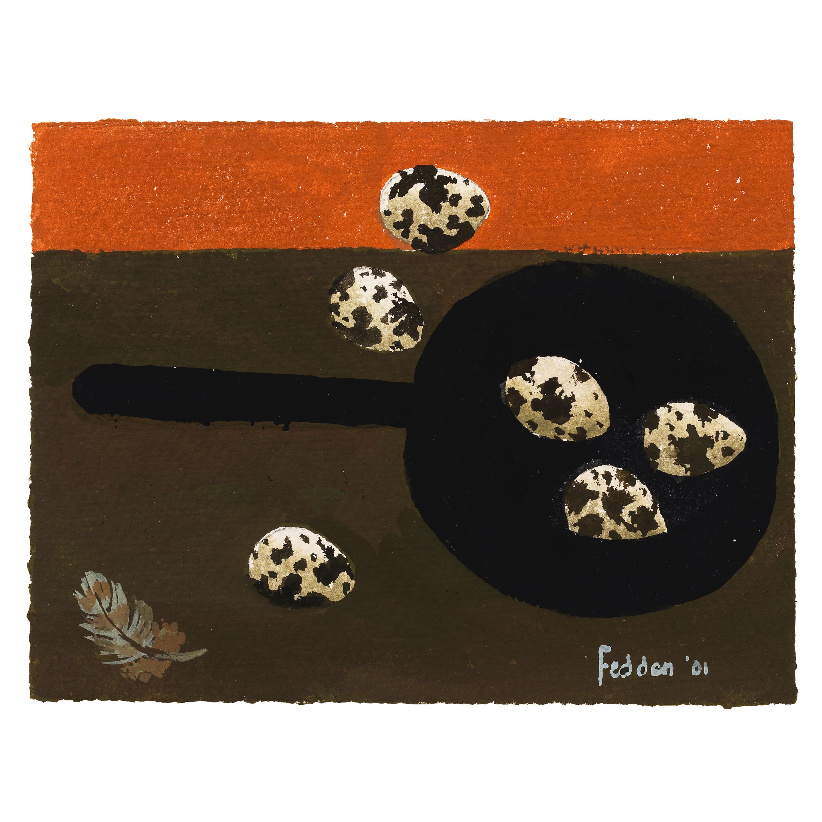 Quails Eggs 13.5 x 18 cm. (5 1/4 x 7 in.)