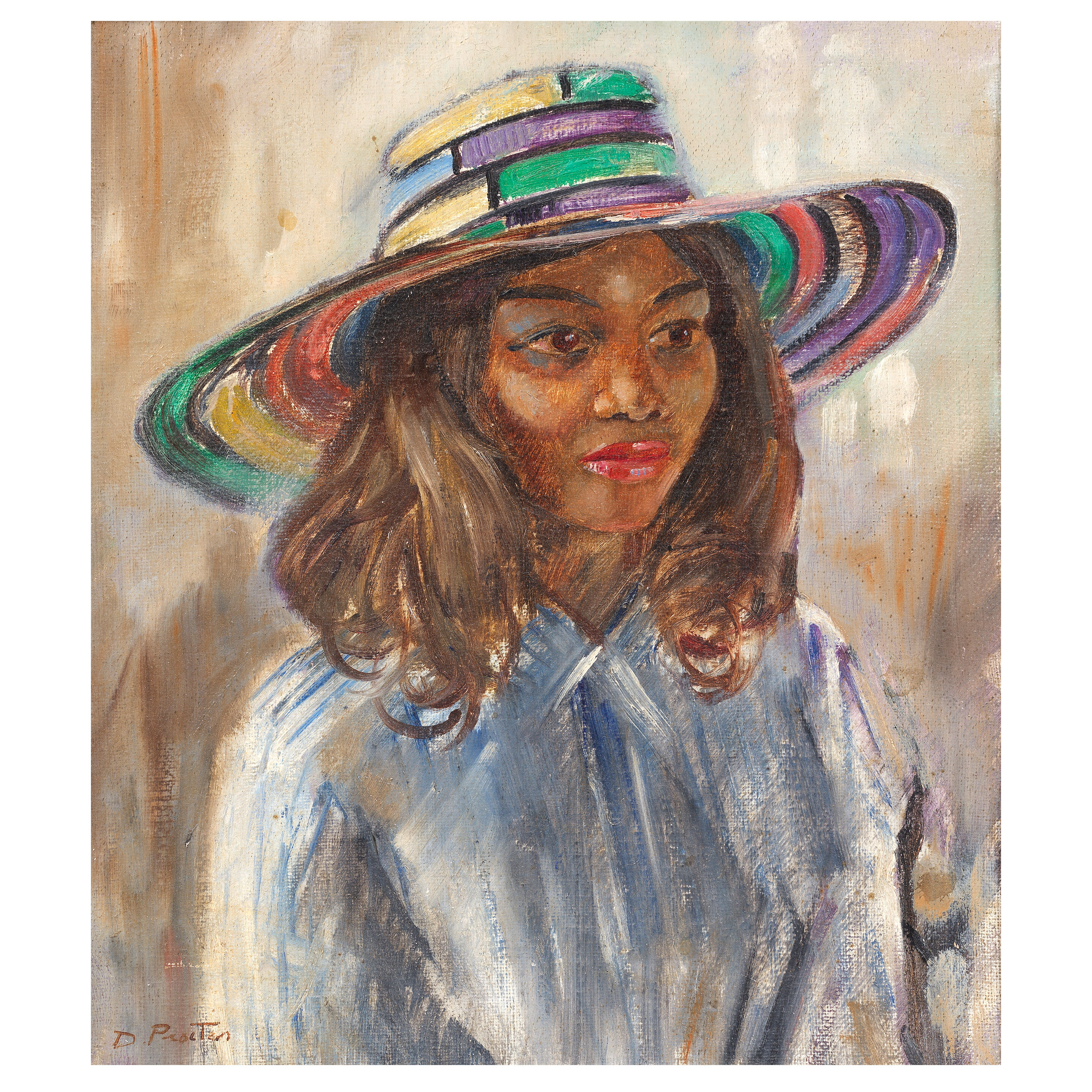 Miss Penny Lamb 46.5 x 40.5 cm. (18 1/4 x 15 7/8 in.)