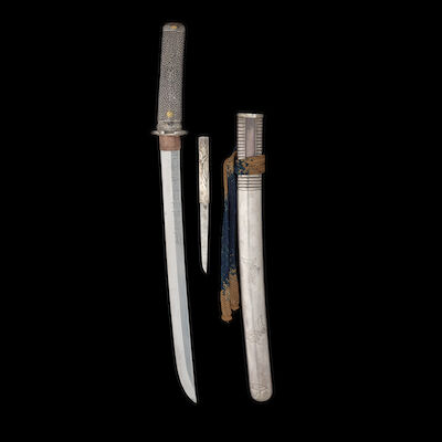 YOKOYAMA SUKESADA LINEAGE A Later Bizen Wakizashi in Silver Mounts Meiji era (1868-1912), late 19th century