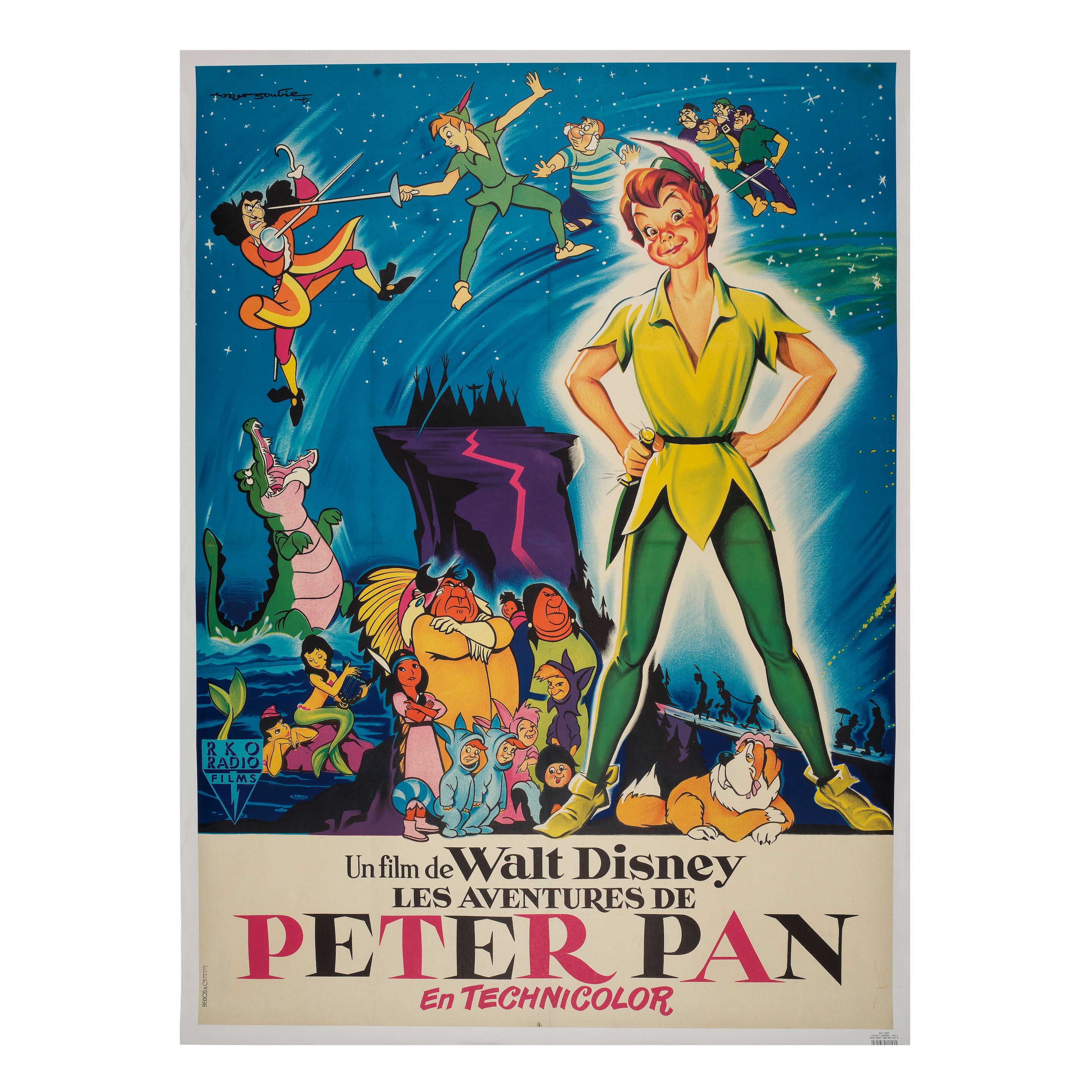 WALT DISNEY. LES AVENTURES DE PETER PAN. RKO Radio films