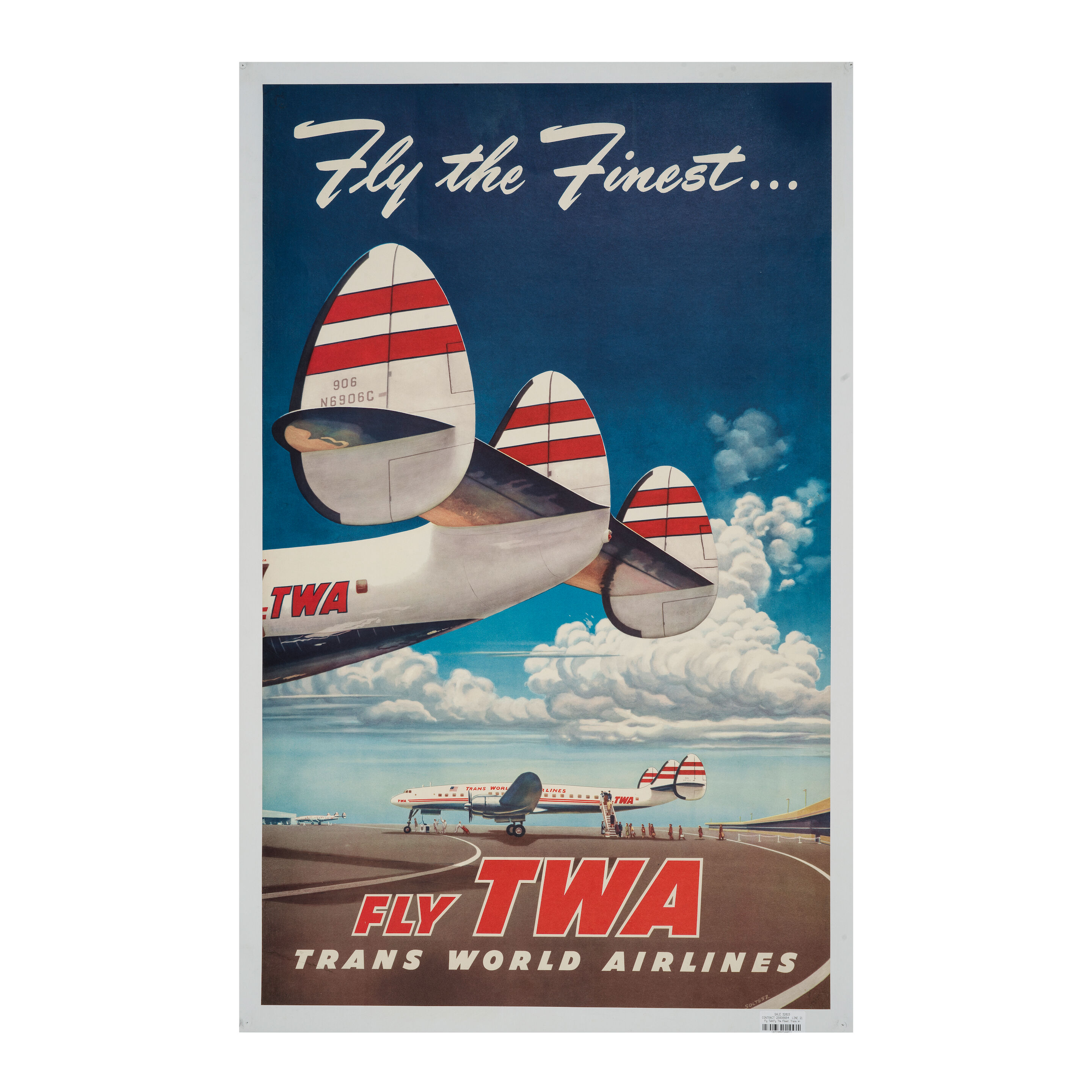 FLY TWA, fly the finest
