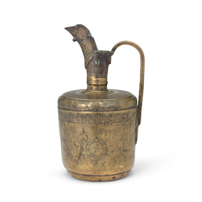 A Khorasan engraved brass ewer Persia, 12th Century