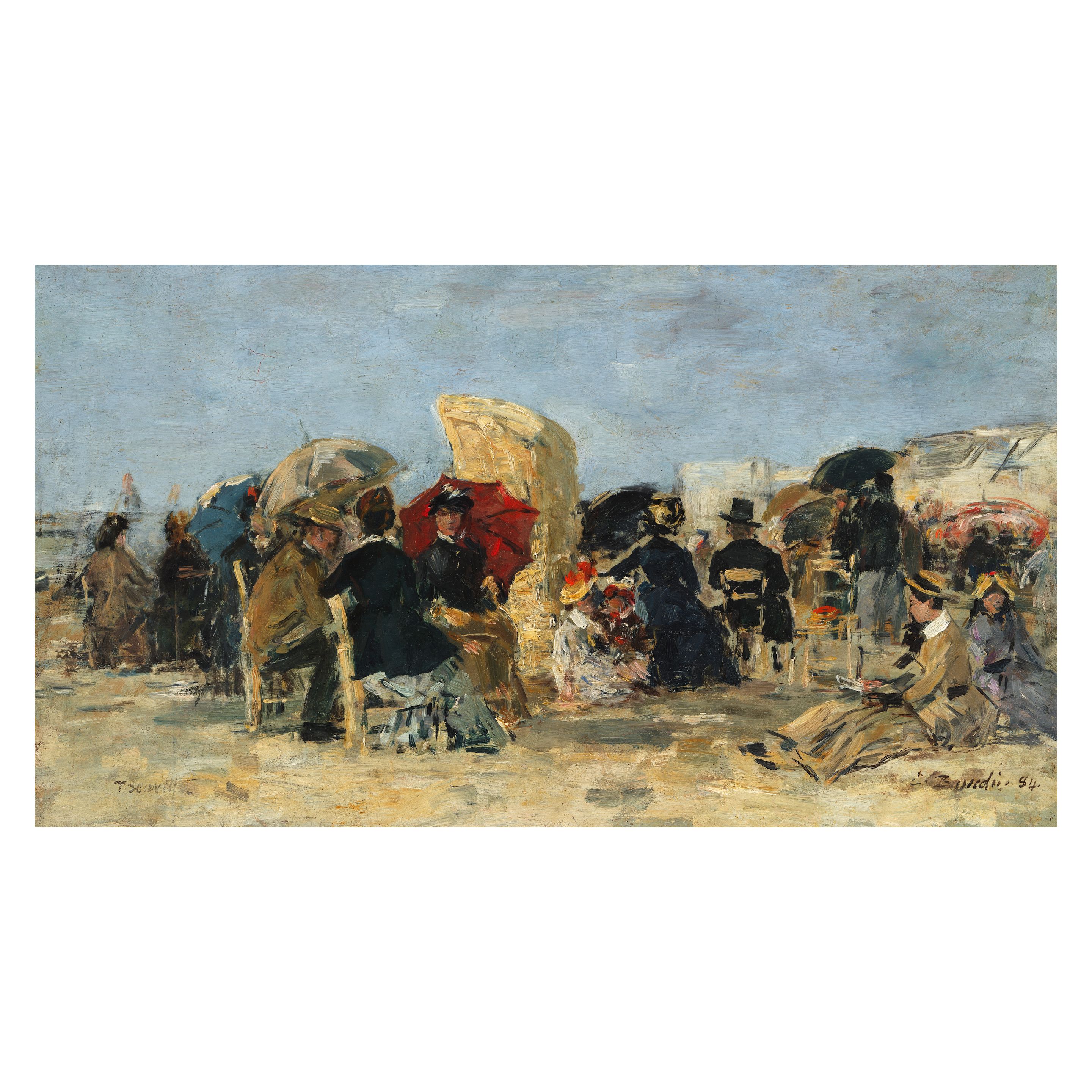 Trouville. Scène de Plage