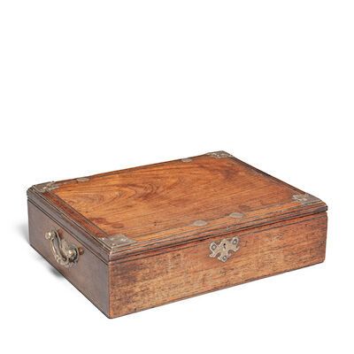 A ROSEWOOD DOCUMENT BOX AND COVER Qing Dynasty
