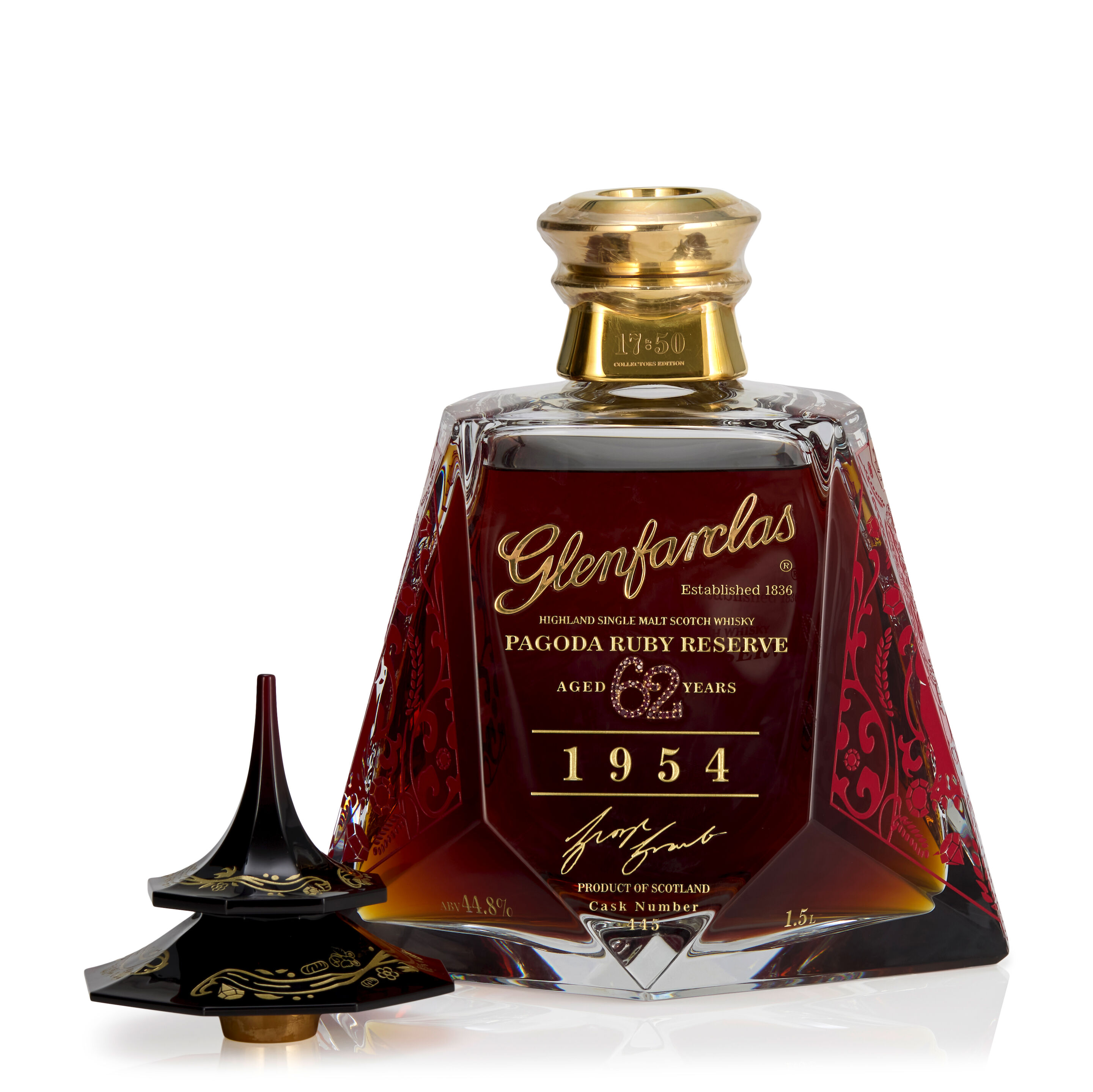 Glenfarclas Pagoda Ruby Reserve Gold 62 Year Old, 1954 (1x 1.5 Litres)