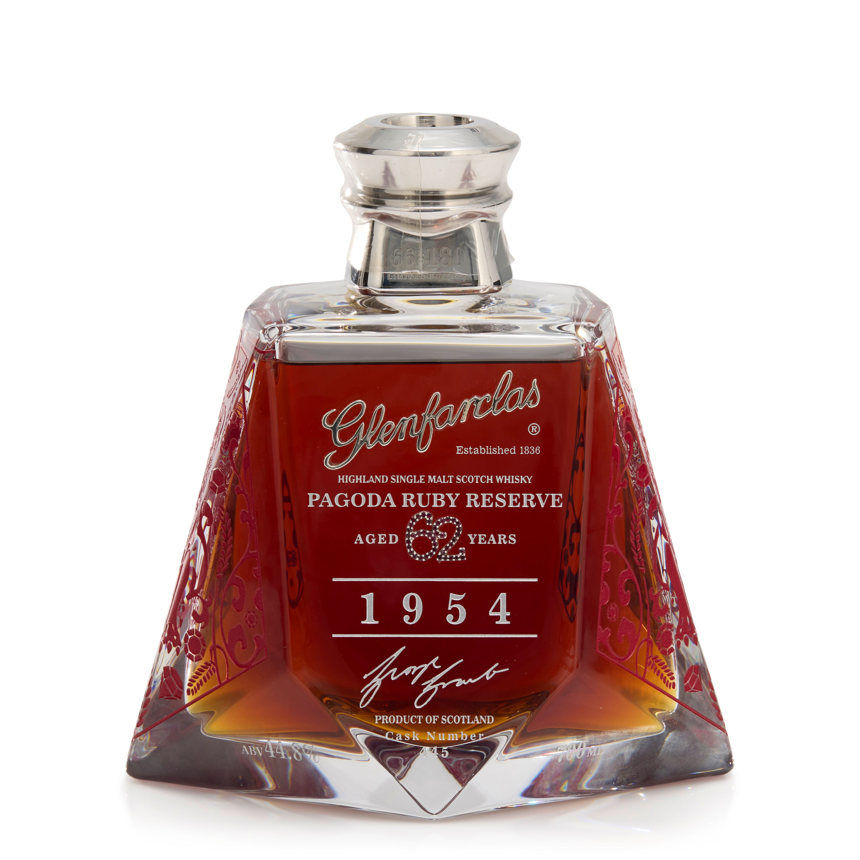 Glenfarclas Pagoda Ruby Reserve Silver 62 Year Old, 1954 (1x 70cl)