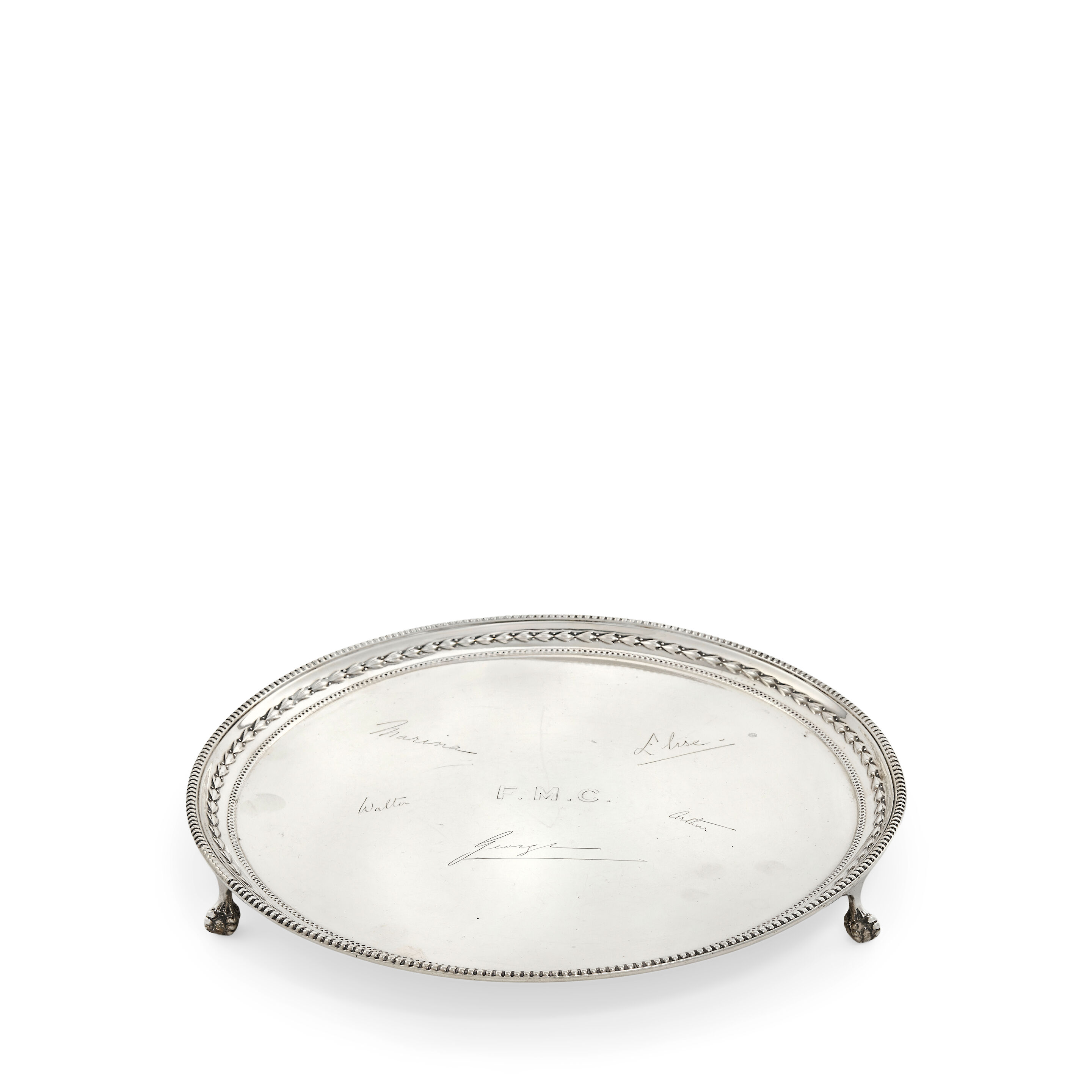 A silver salver James Dixon & Sons Ltd, Sheffield 1926