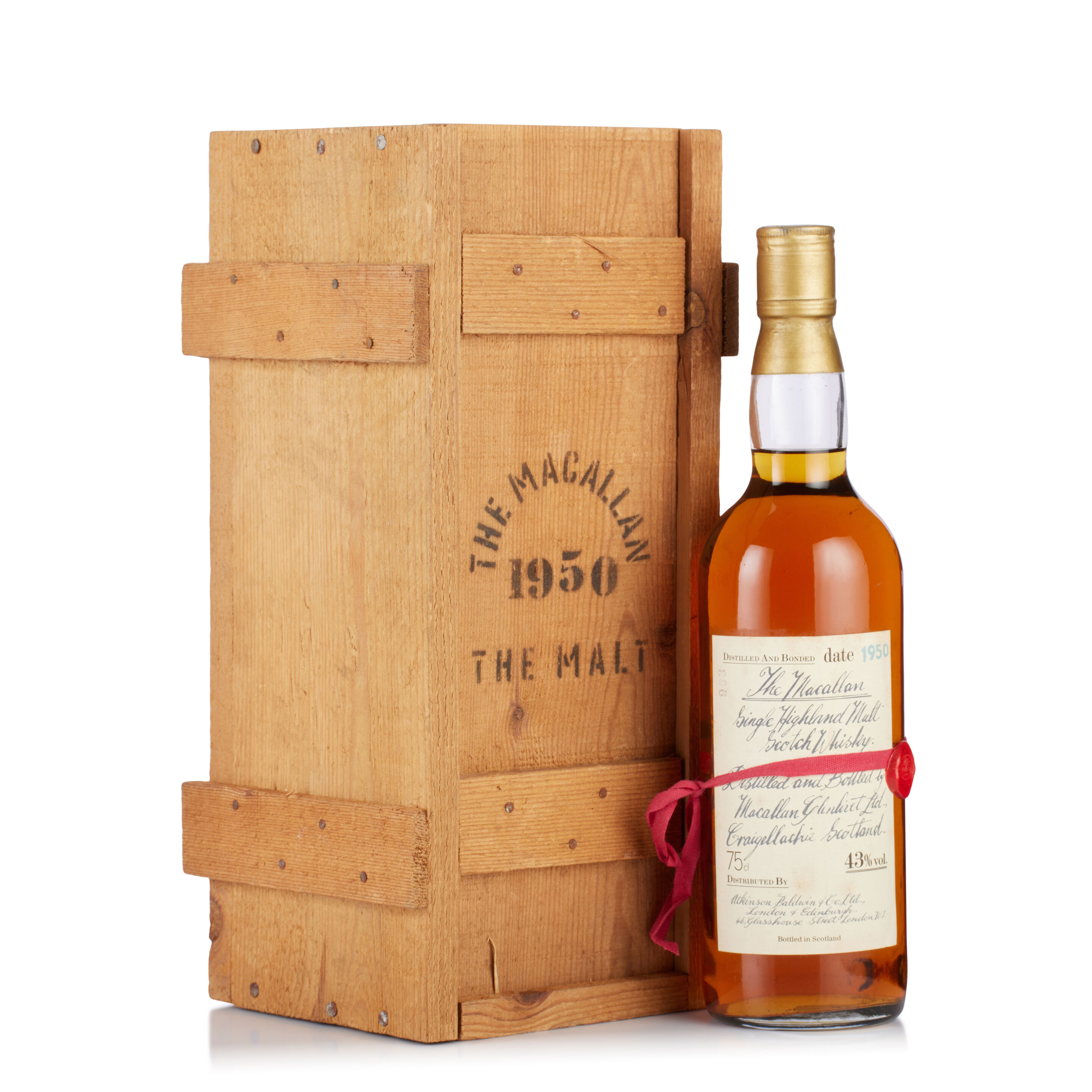 The Macallan Red Ribbon, 1950 (1x 75cl)