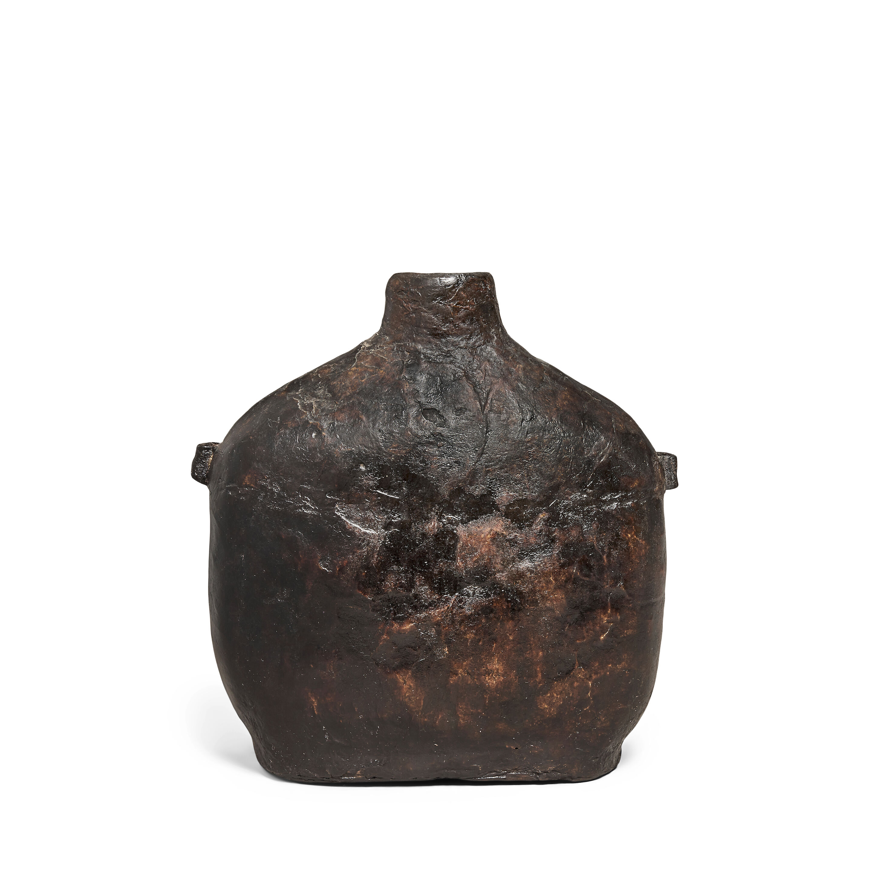 An English 18th century leather bottle