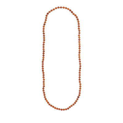 AN AMBER BEADED NECKLACE 19th/20th century