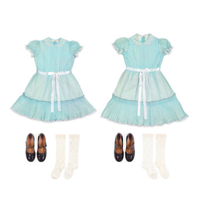 The Shining: The Grady Sisters Unique Production Used Costumes Warner Bros, 1980
