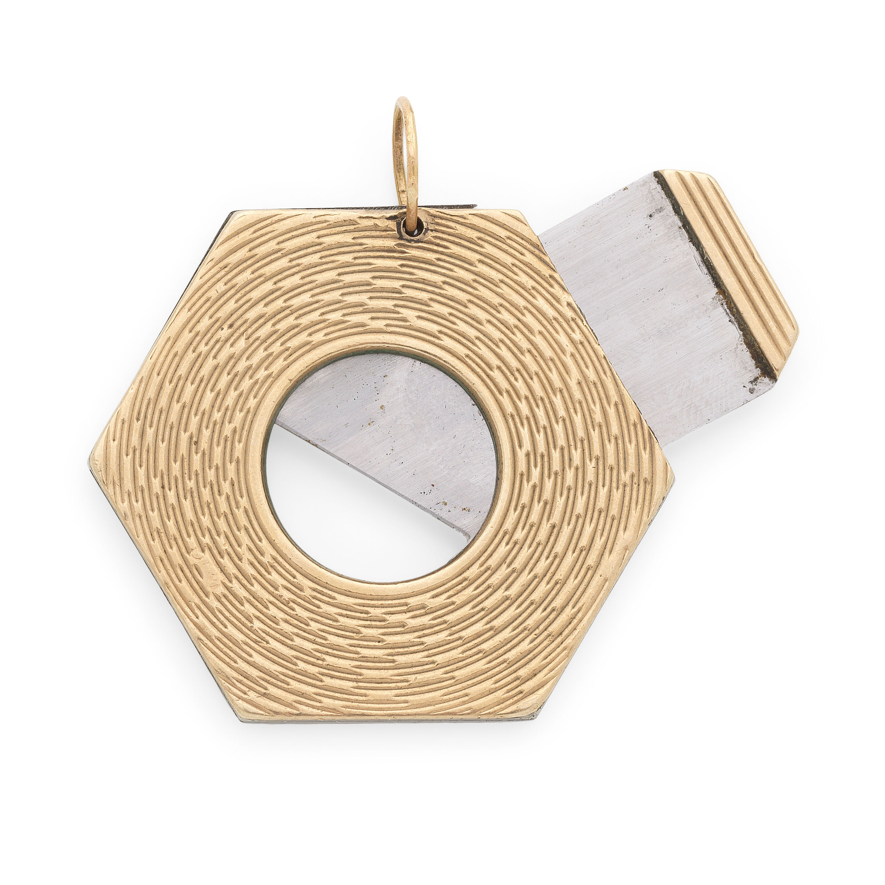 A 9 carat gold cigar cutter Ramsden & Roed, London 1970