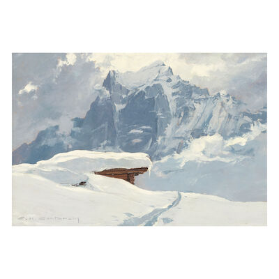 Charles Henry Contencin (French, 1898-1955) Le Wetterhorn après l'orage