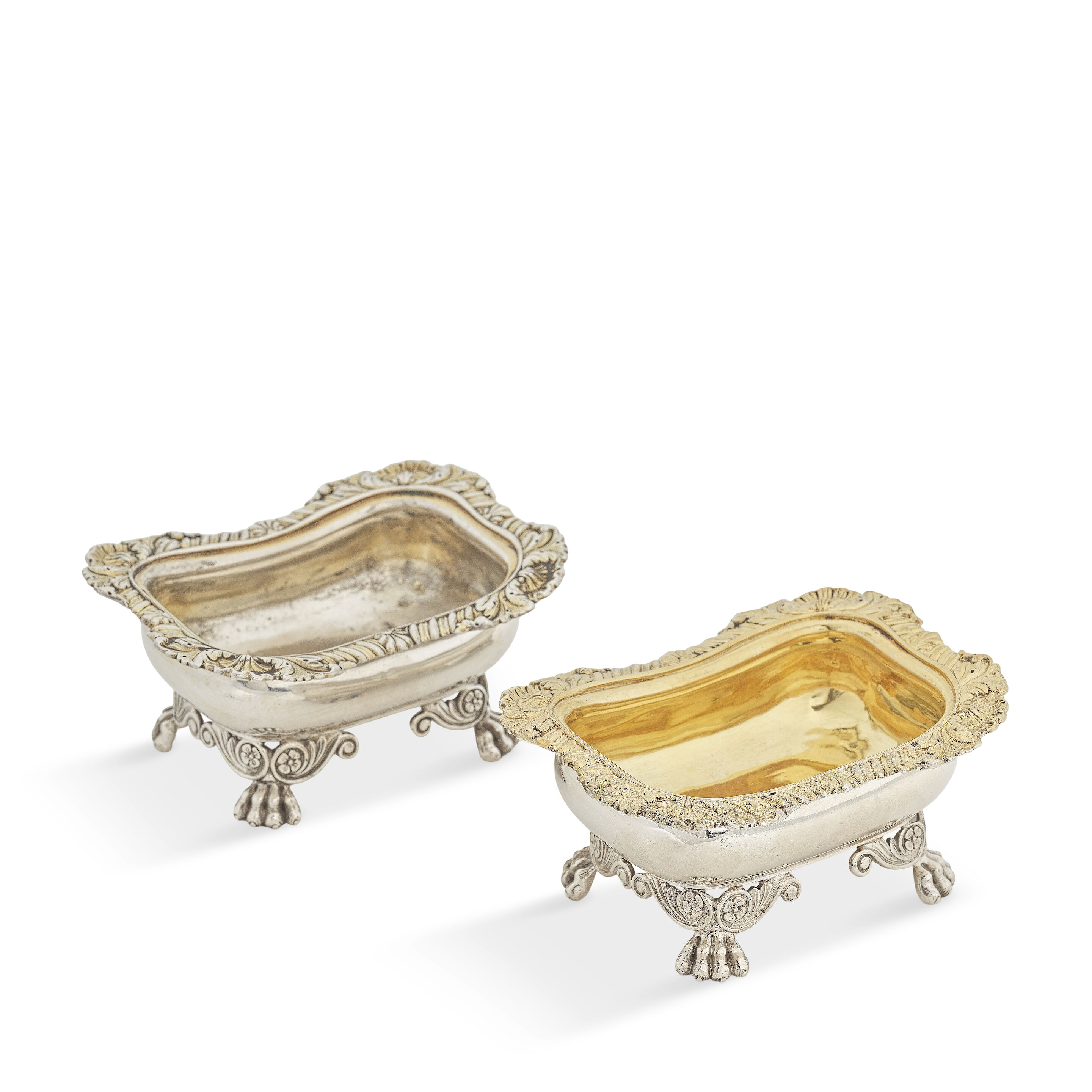 A pair of George III silver salts Rebecca Emes & Edward Barnard, London 1815 (2)