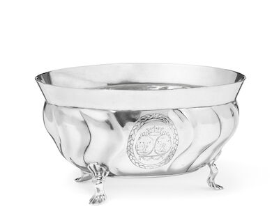 Joachim Weller: A Danish Rococo silver sugar bowl. Holstebro 1754-1792/1802. Weight 137 g. H. 6.5 cm.