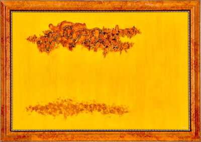 Sohan Qadri: Untitled, Hollywood, Los Angeles, February 1972. Signed and dated on the reverse. Mixed media on canvas. 60 x 91 cm. Untitled, Hollywood, Los Angeles, February 1972. Signed and dated on the reverse. Mixed media on canvas. 60 x 91 cm.