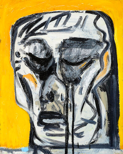 Eddie Martinez: Untitled, 2012. Signed and dated on the reverse. Oil on canvas. 50.5 x 40 cm. Unframed. Untitled, 2012. Signed and dated on the reverse. Oil on canvas. 50.5 x 40 cm. Unframed.