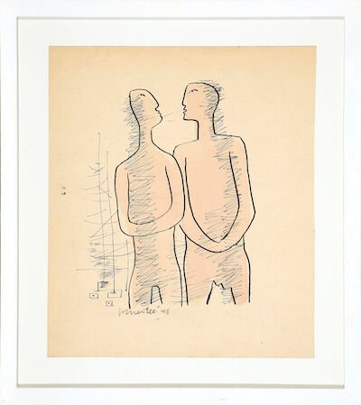 Corneille: Untitled, 1948. Signed Corneille 48. Watercolour and Indian ink on paper. Sheet size 27 x 23.5 cm. Untitled, 1948. Signed Corneille 48. Watercolour and Indian ink on paper. Sheet size 27 x 23.5 cm.