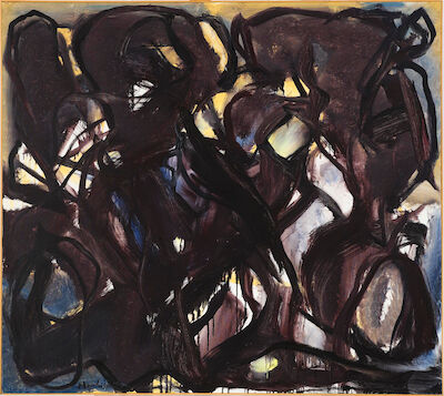 Mogens Andersen: Untitled, 1984. Signed Mogens Andersen; signed on the reverse. Oil on canvas. 130 x 146 cm. Untitled, 1984. Signed Mogens Andersen; signed on the reverse. Oil on canvas. 130 x 146 cm.